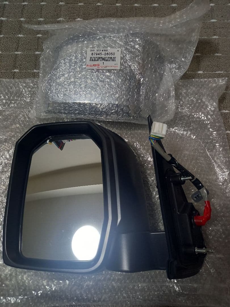 トヨタ 200系 ハイエース 6型 純正ドアミラー 左右セット(カメラ付き)