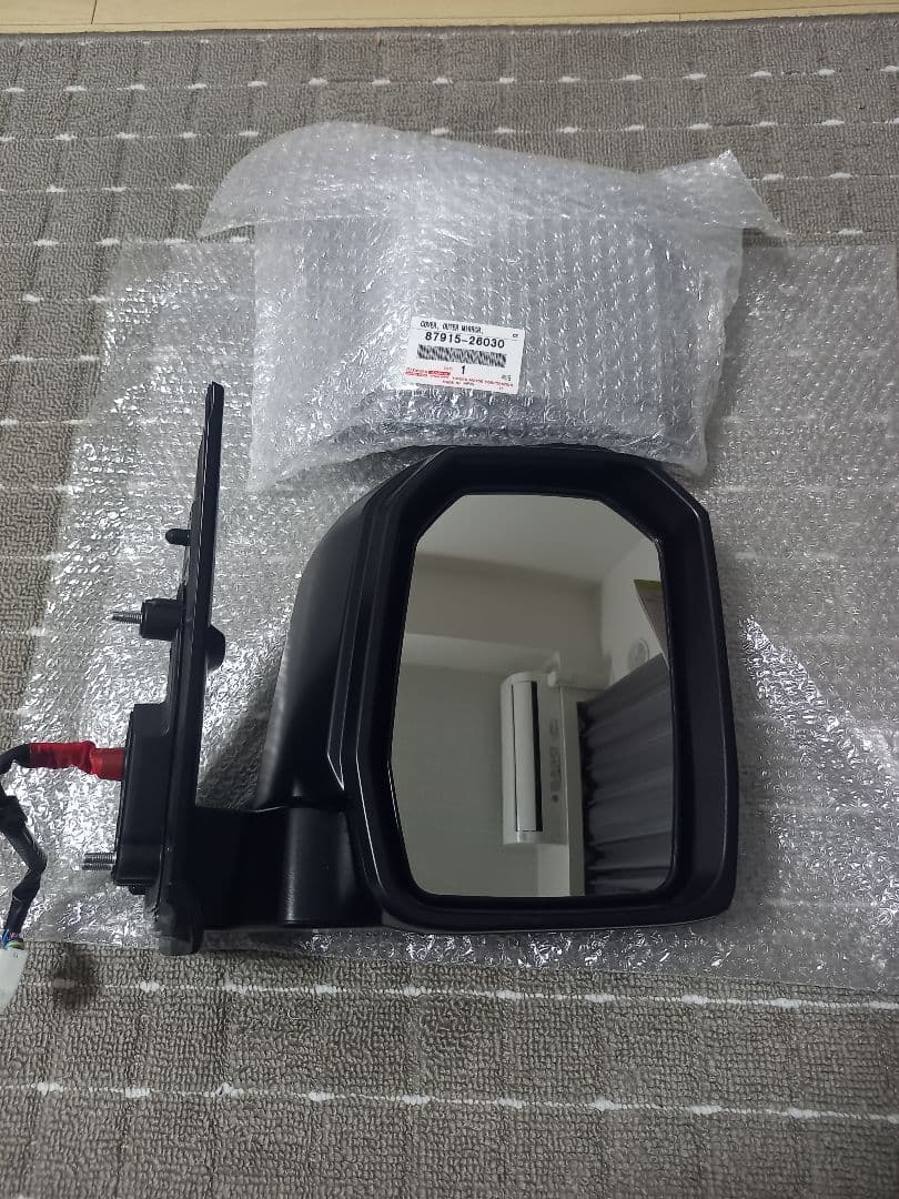 トヨタ 200系 ハイエース 6型 純正ドアミラー 左右セット(カメラ付き)