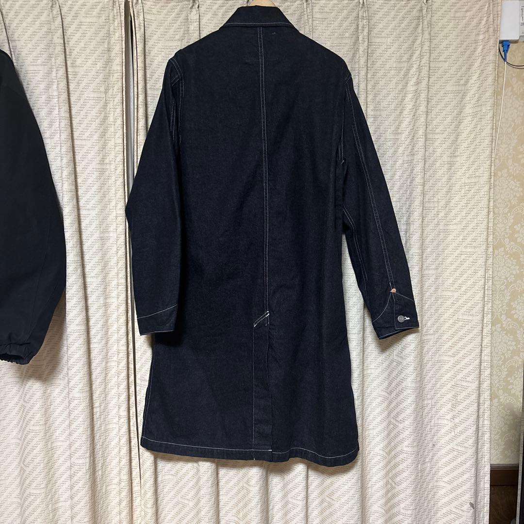 新品同様。フラットヘッド12ozデニムコート40サイズ