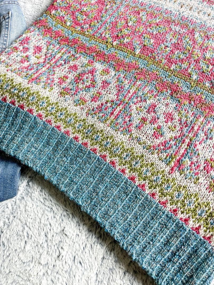 【45R】45rpm アルパカ混 フェアアイル柄ノアランドジャガードベスト 4