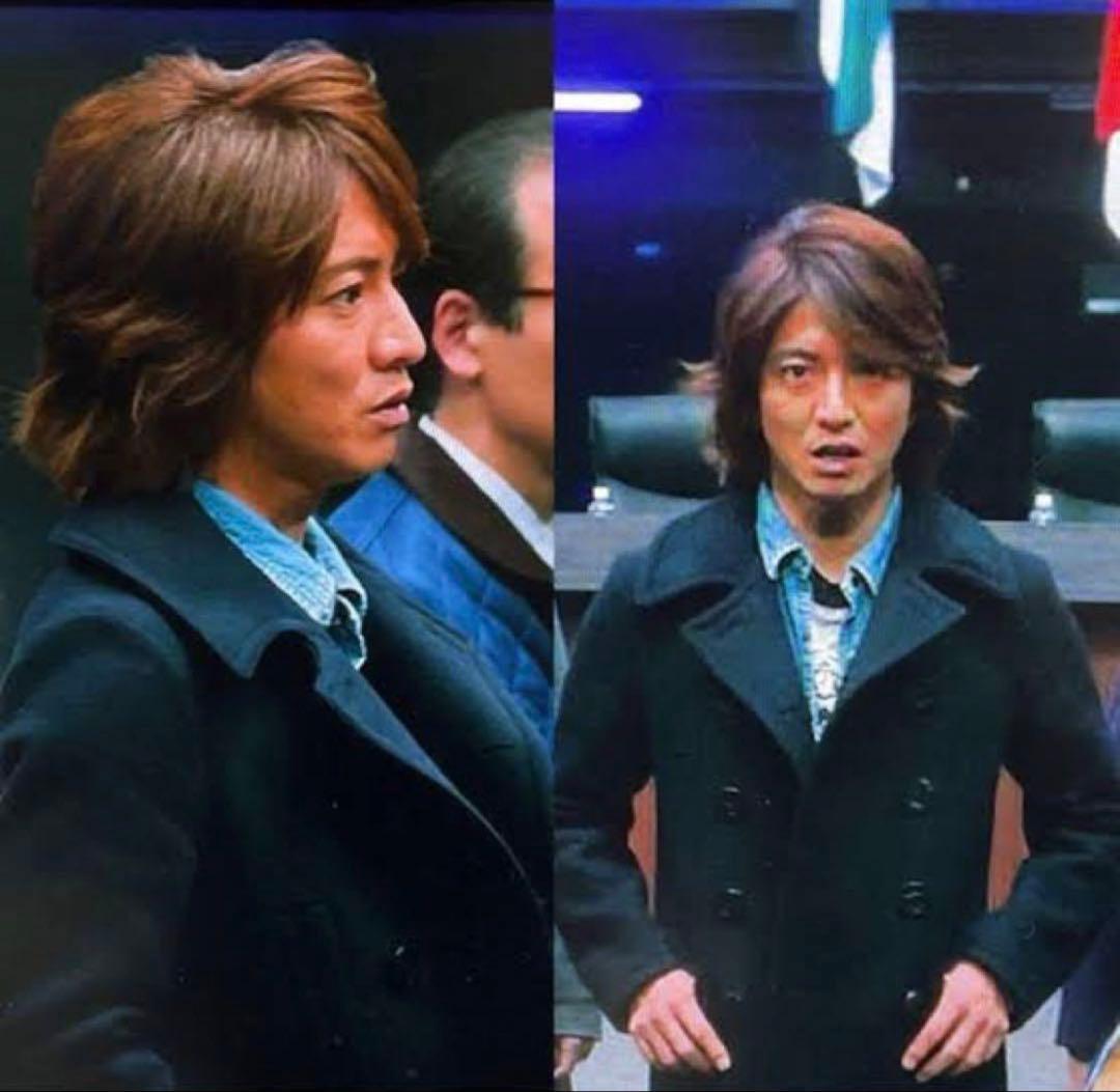 美品　キムタク着　ラグスマックレガー　ネイビー ダブルブレスト ピーコ