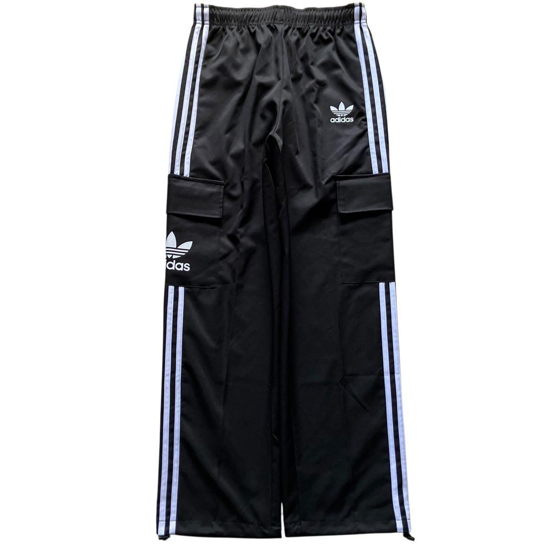 未使用00s極太 old adidas バギーナイロントラックカーゴパンツ
