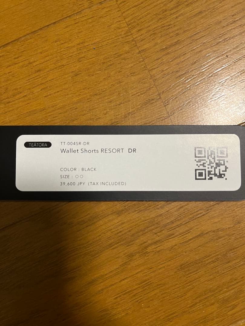 TEATORA Wallet Shorts RESORT-DR ブラック値下げ可