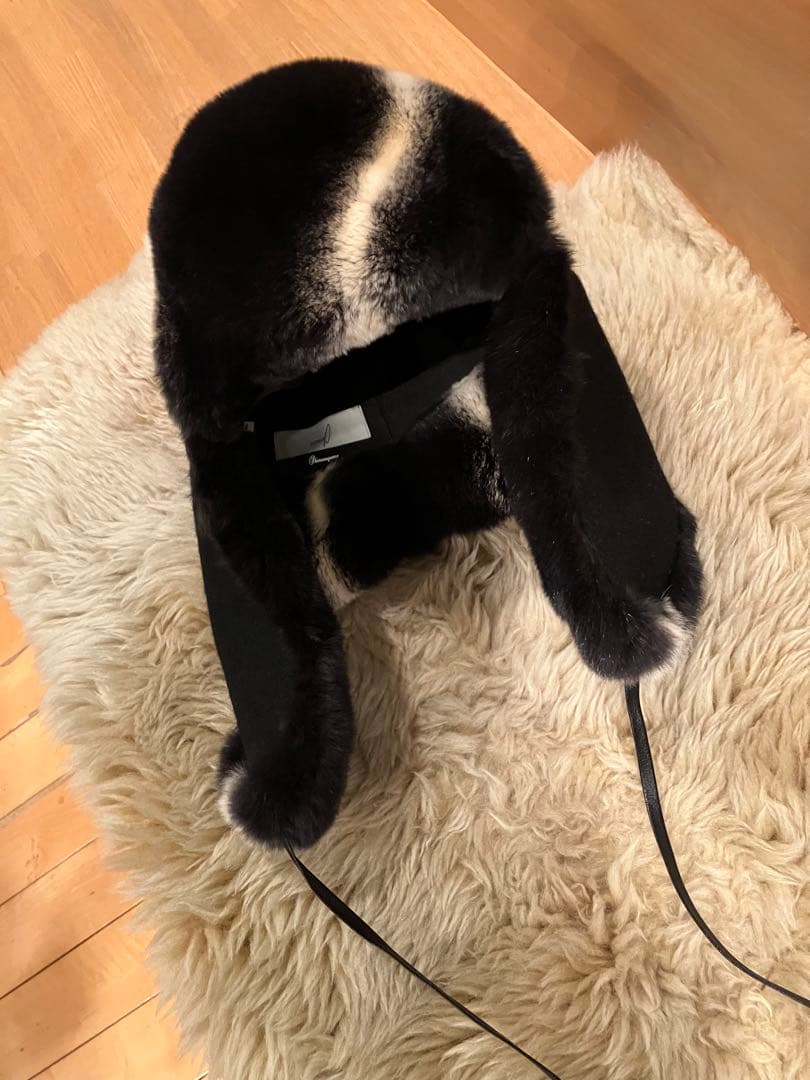 amachi .ラビットファー帽子