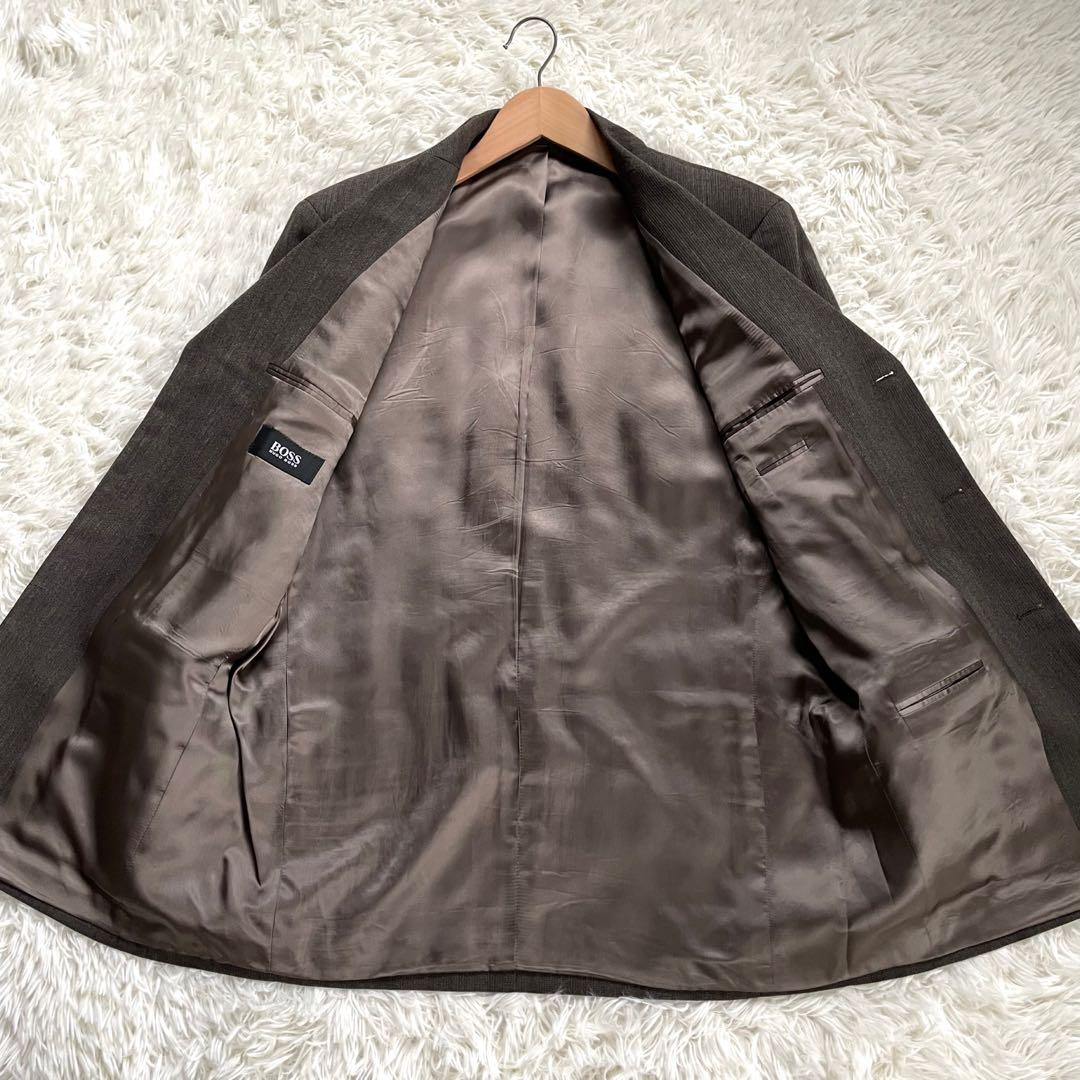 HUGO BOSS ヒューゴボス スリーピーススーツセットアップブラウン