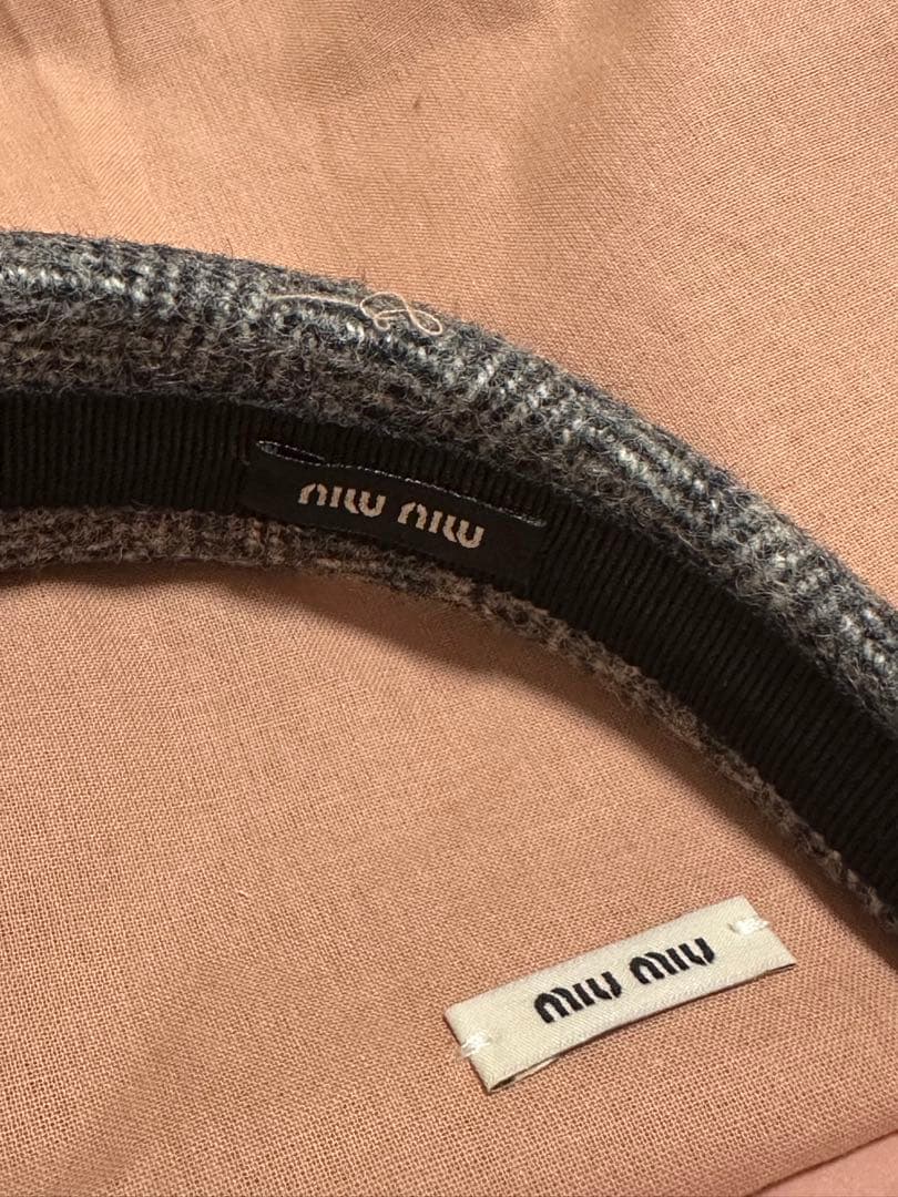 miumiu カチューシャ　2024aw