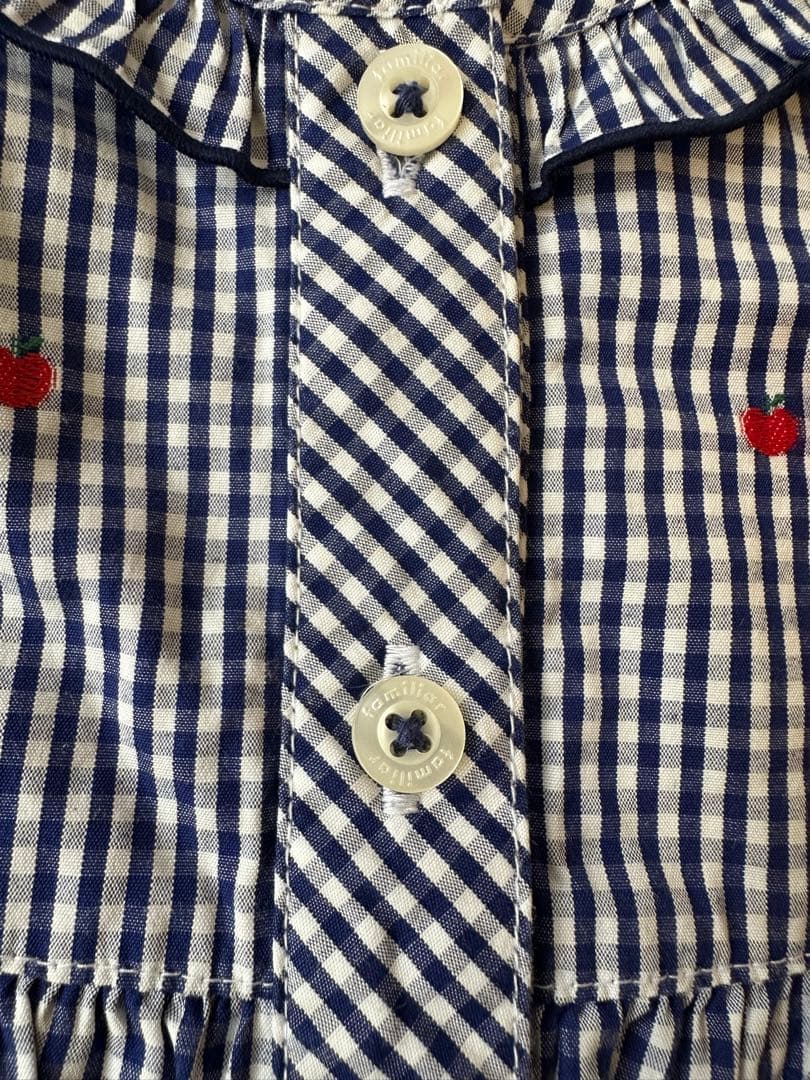 未使用　ファミリア　りんごワンピース