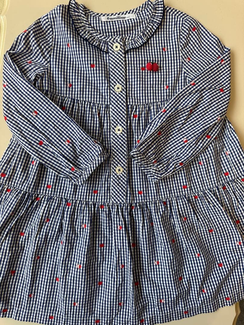未使用　ファミリア　りんごワンピース