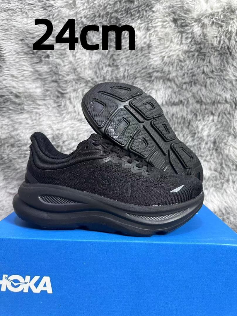 HOKA ONE ONE BONDI9 ボンダイ9 スニーカー ブラック24cm