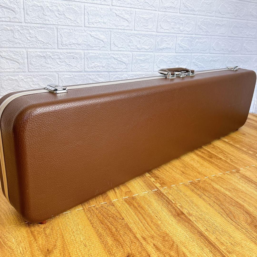 高級　三味線　専用　ハードケース　和楽器ケース　ハード　レザー調　ブラウン