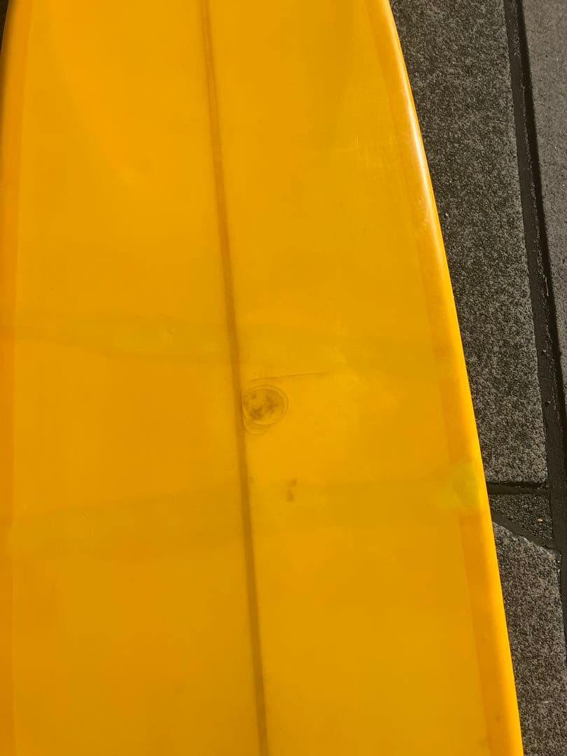 9'2 イエロー ロングボード 修理跡あり