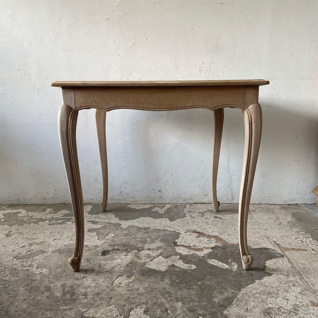 kkeeビンテージ　ダイニングテーブル デスク　作業台猫脚　剥離