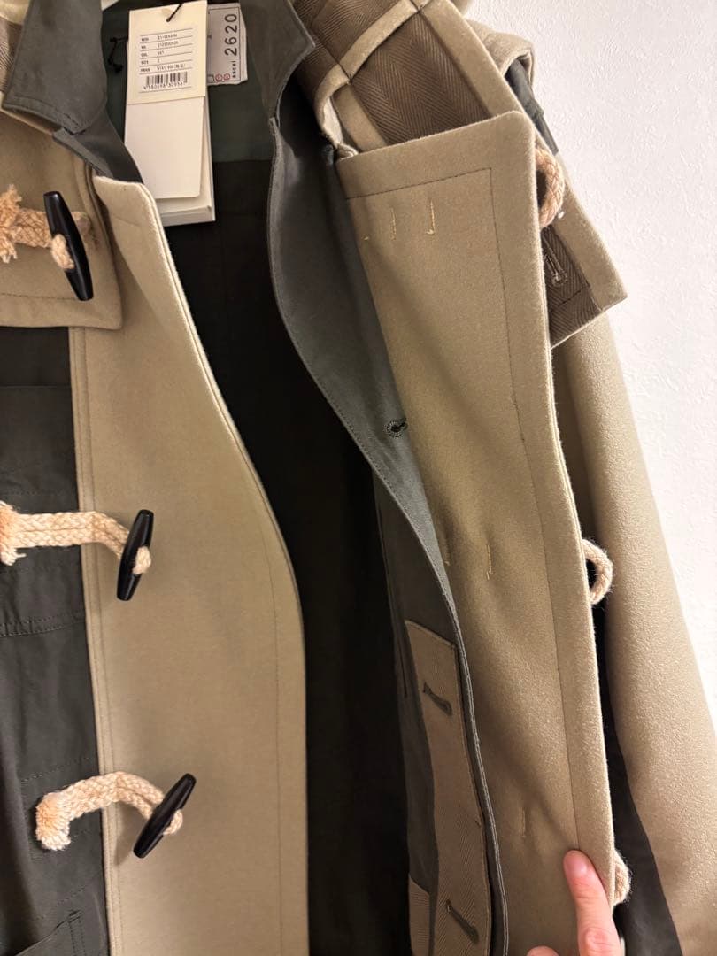 SACAI ダッフルコート Wool Melton Coat サカイ　コート