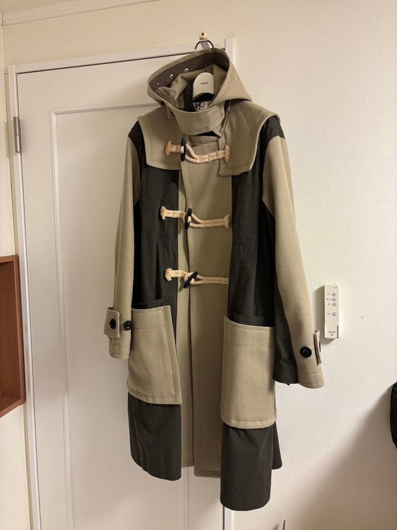 SACAI ダッフルコート Wool Melton Coat サカイ　コート