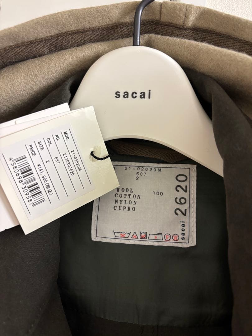 SACAI ダッフルコート Wool Melton Coat サカイ　コート