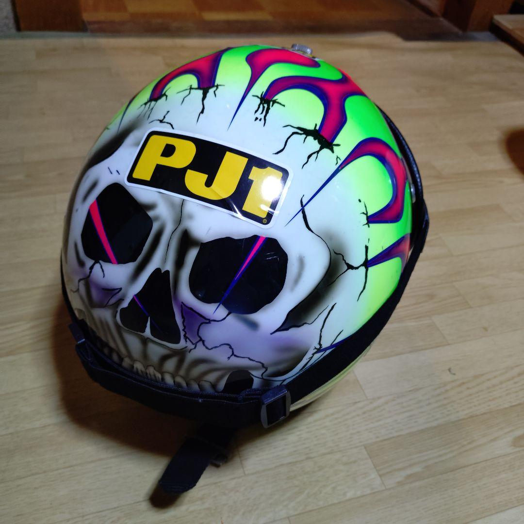 SHOEI　オフロード スカルデザイン ジェットヘルメット　ミラーゴーグル付き