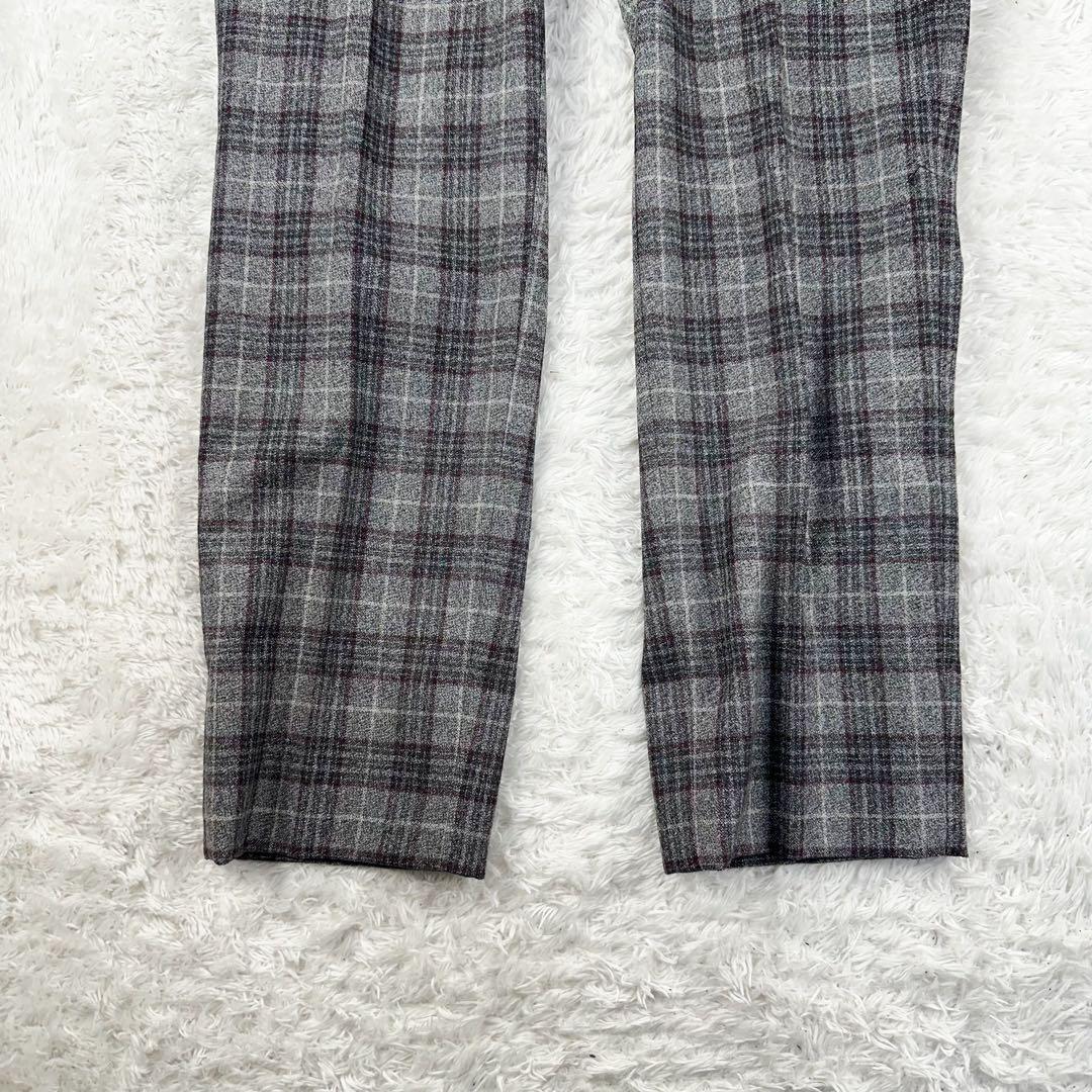 お*ぎ様 現行　イザイア　カプリ　ジャケット　セットアップ　グレンチェック　灰色