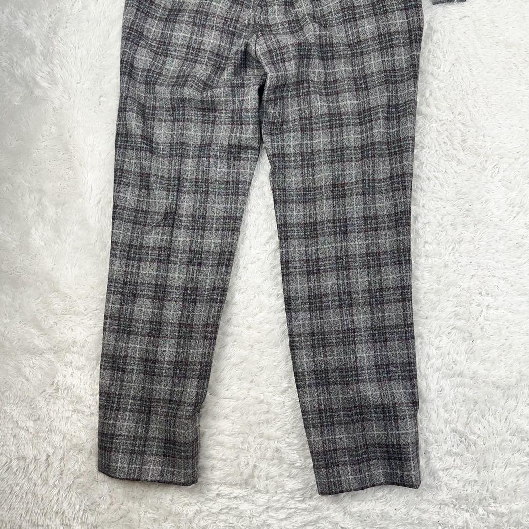 お*ぎ様 現行　イザイア　カプリ　ジャケット　セットアップ　グレンチェック　灰色