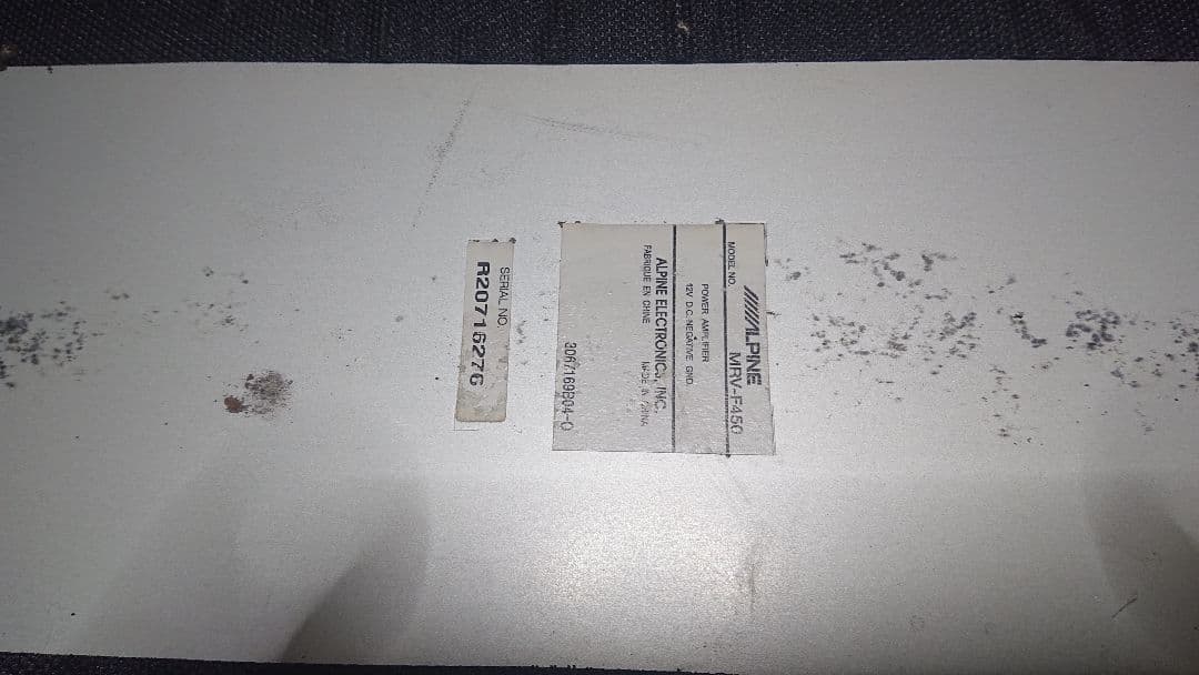 ALPINE アルパイン MRV-F450 5/4/3チャンネル パワーアンプ