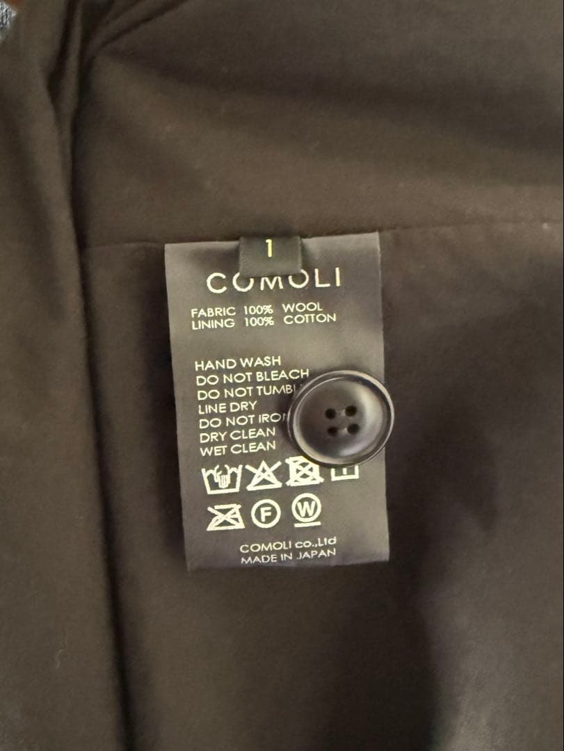 【COMOLI】25AWウールニットジャケット/テーパードパンツ セットアップ