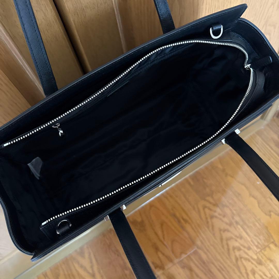 アニエスべー　ブラック 2way皮革バック　1回使用