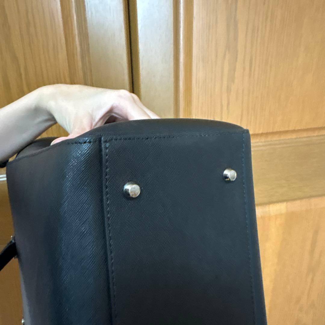 アニエスべー　ブラック 2way皮革バック　1回使用