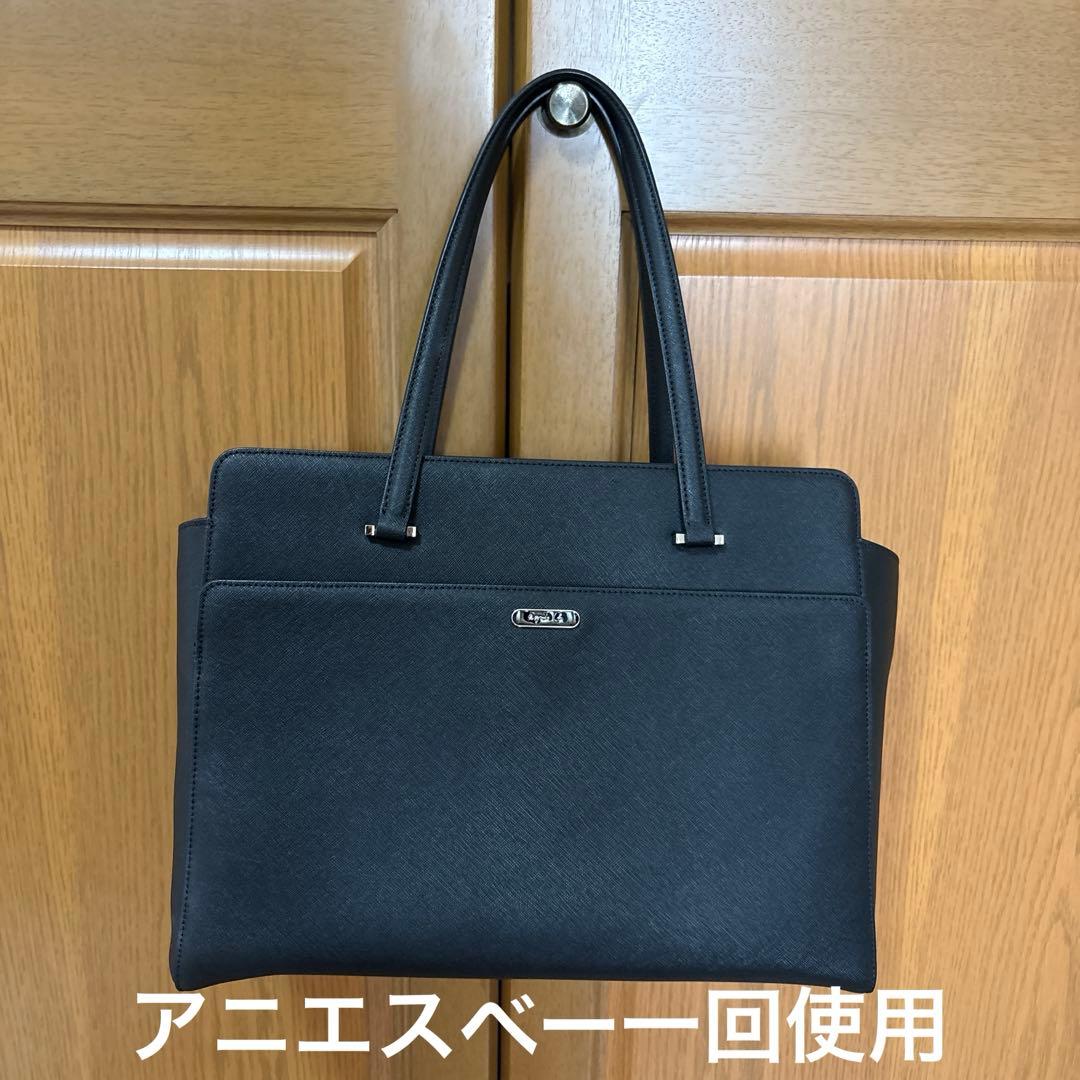 アニエスべー　ブラック 2way皮革バック　1回使用