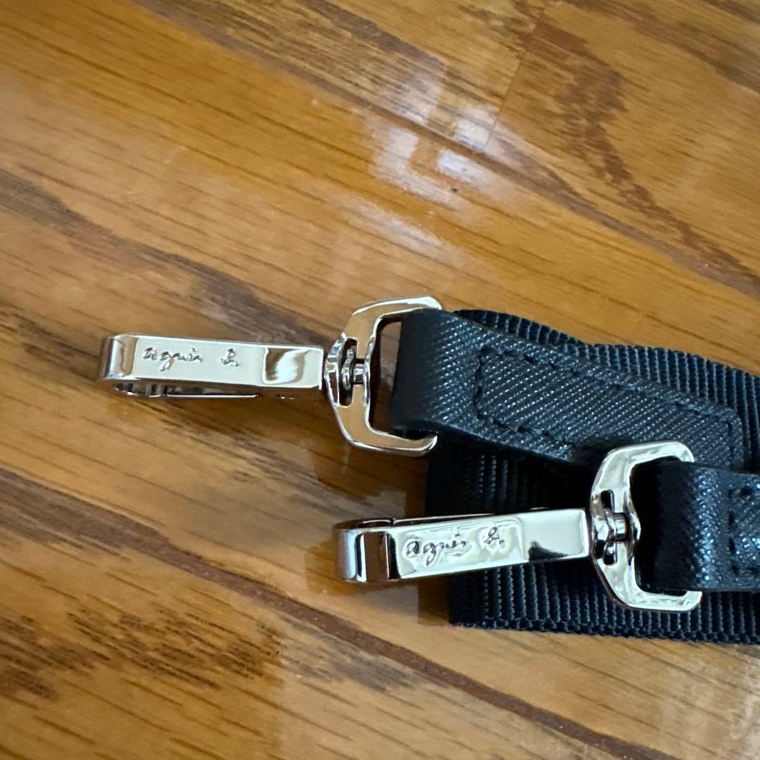 アニエスべー　ブラック 2way皮革バック　1回使用