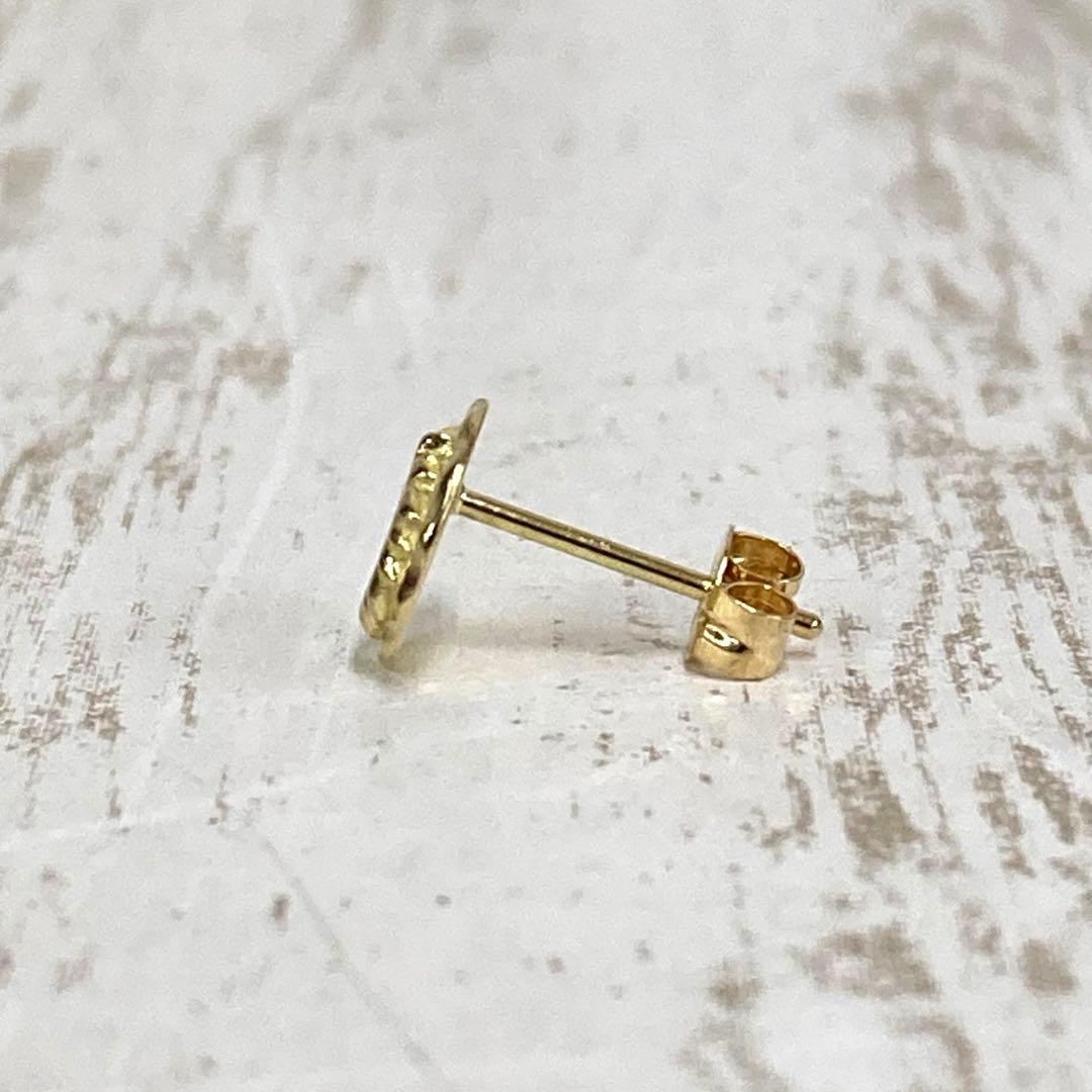 nm-885) TADY＆KING チビメタルピアス K18 ウルフ