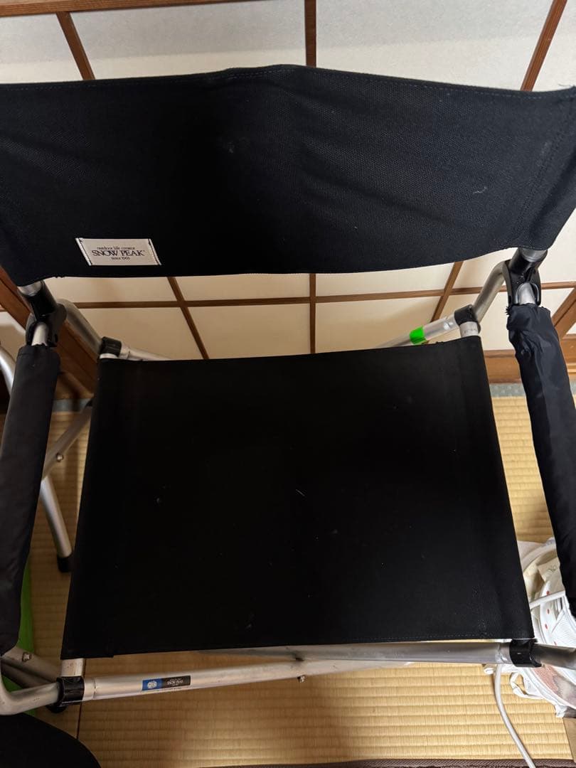 スノーピークフォールディングDチェア ブラック アウトドアチェア 折りたたみ