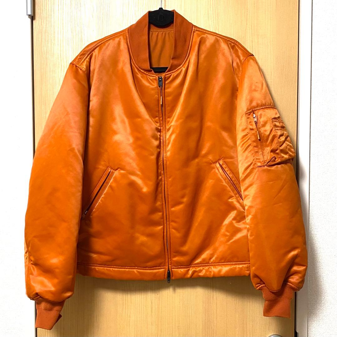 [美品Y-3]ワイスリーM CLASSICBOMBERボンバージャケットオレンジ