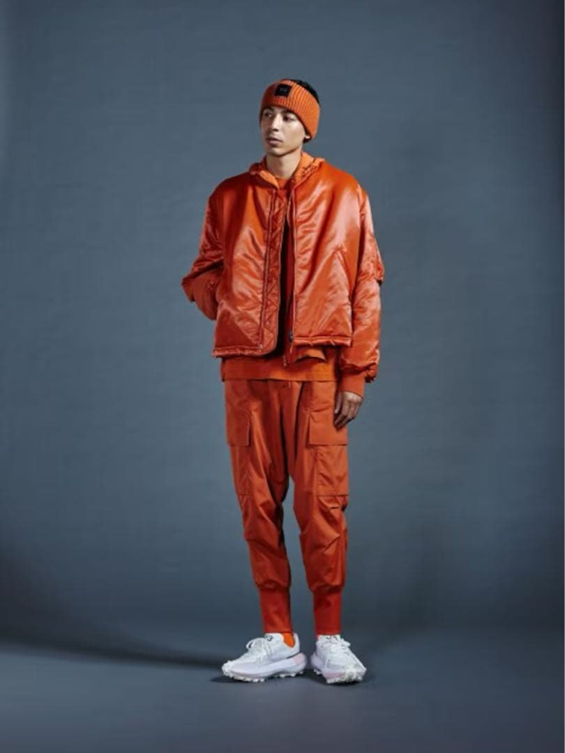 [美品Y-3]ワイスリーM CLASSICBOMBERボンバージャケットオレンジ