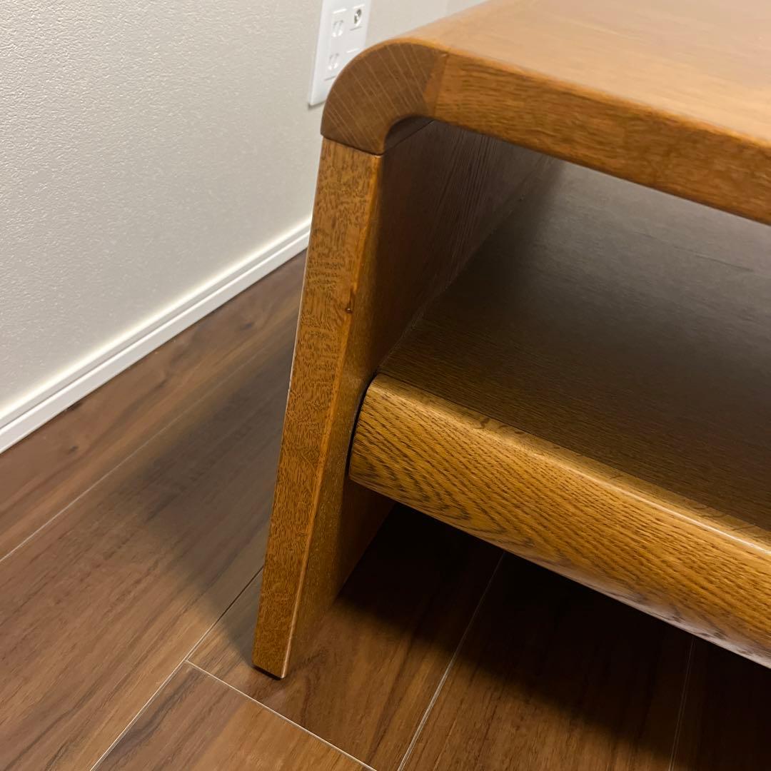 浜本工芸　天然木シンプルセンターテーブル 引き出し付き　1100