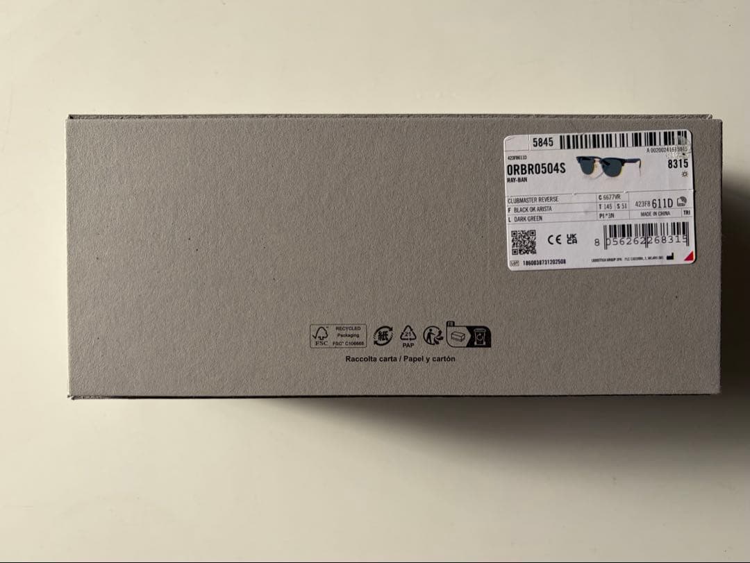 【新品未使用】Ray Ban clubmaster reverse 新年特価