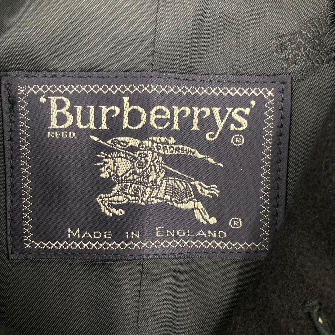 美品　BURBERRY　バーバリー　ロングコート　ピュアカシミヤ　ネイビー