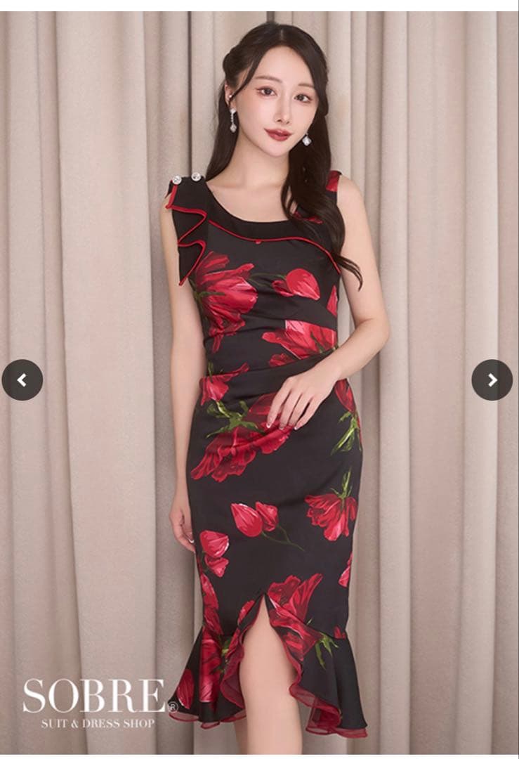 ソブレ　ショルダーポイントミディアムワンピースタグ付き