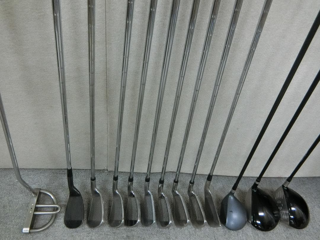 b714 初心者歓迎 メーカー色々 レフティメンズゴルフクラブ１３本セット