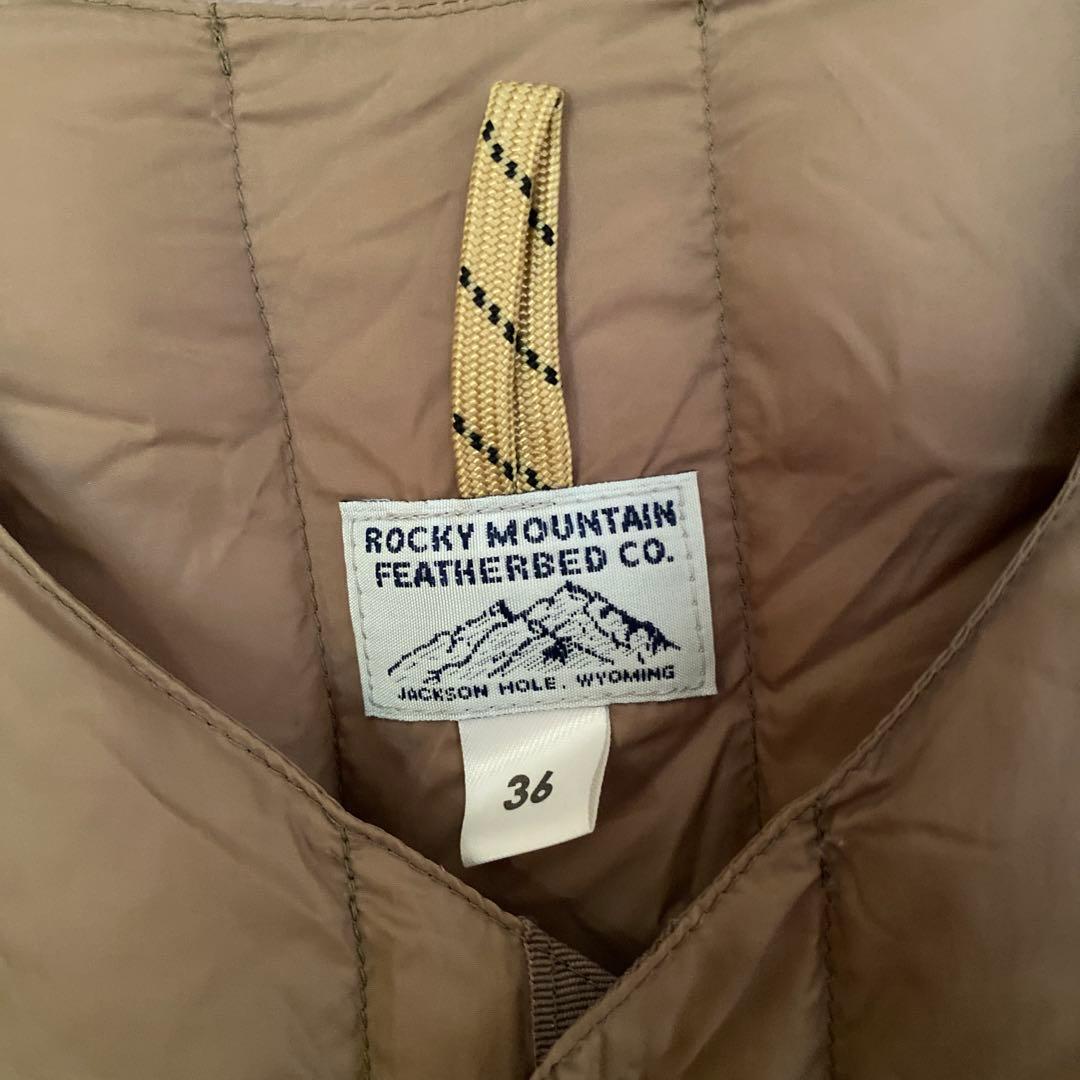 ROCKY MOUNTAIN ダウンベスト 36 ベージュ