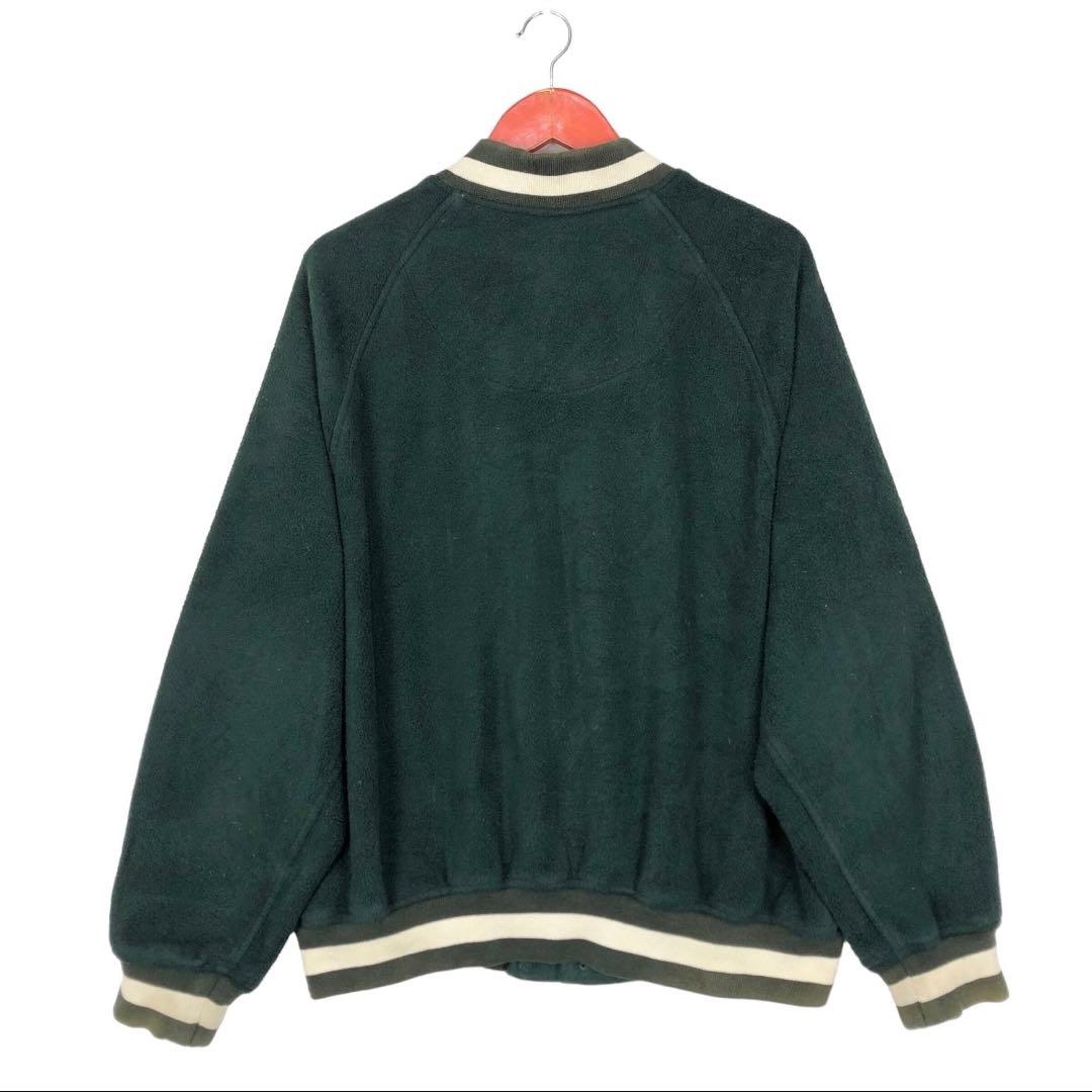 90s Polo by Ralph Lauren フリースバーシティジャケット緑
