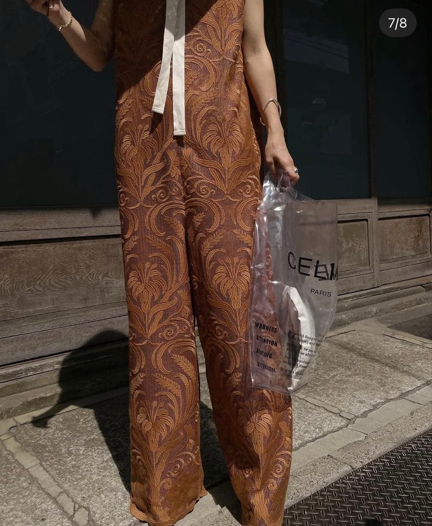 AMERI ブラウン オールインワン