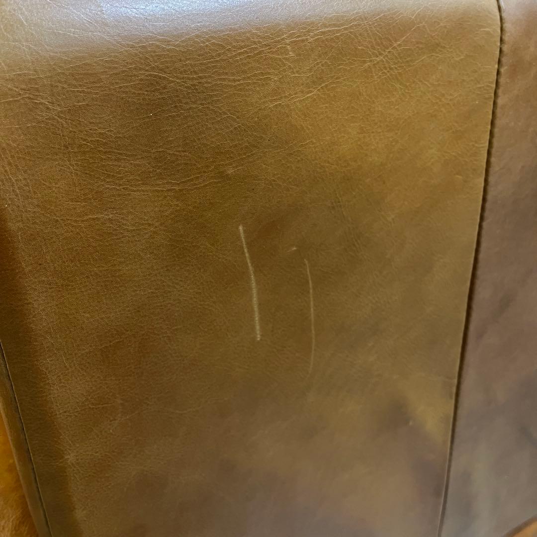 アクタス five by five 3350ソファ 総革 2人掛けワイドソファ