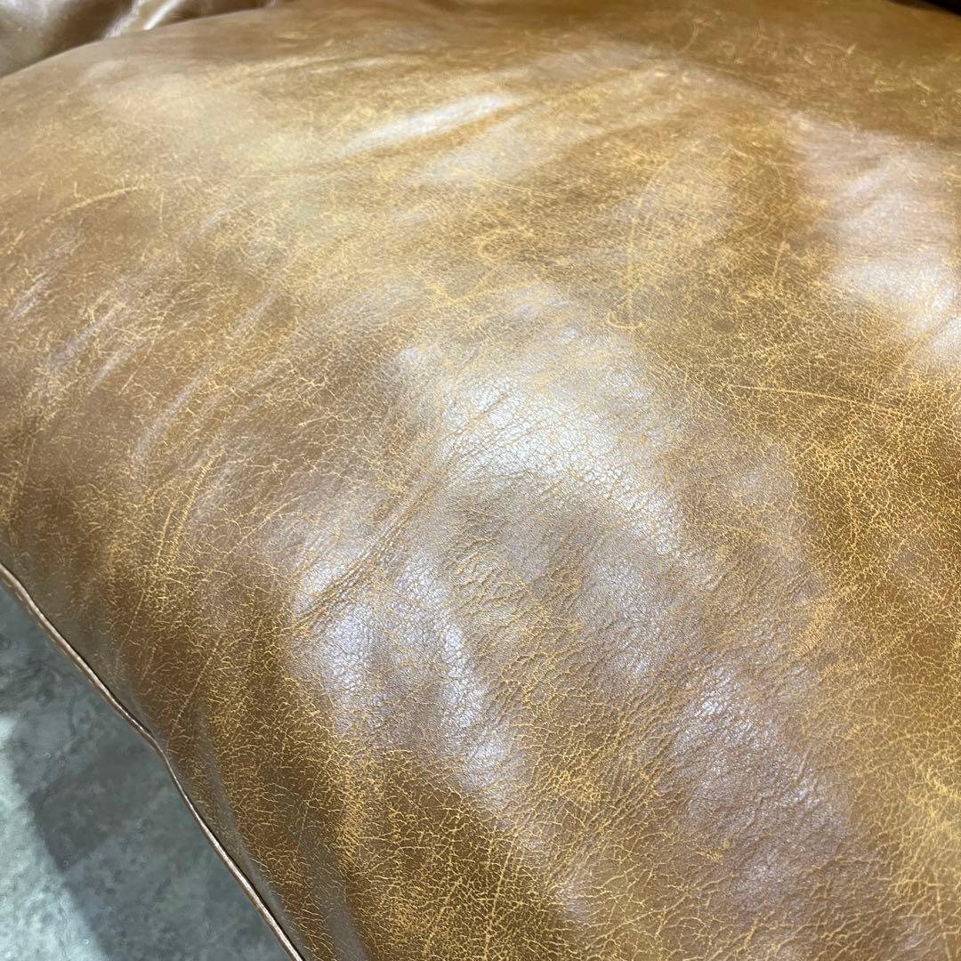 アクタス five by five 3350ソファ 総革 2人掛けワイドソファ