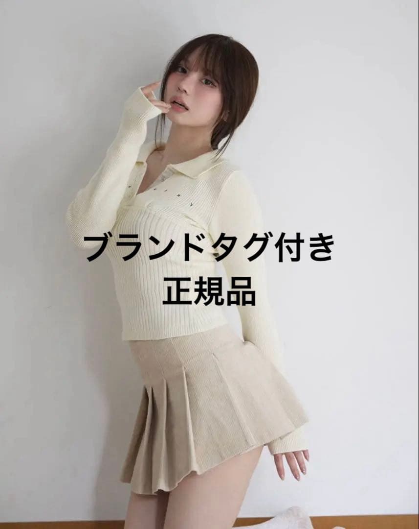 トップス andmary lindsay logo tops ivory