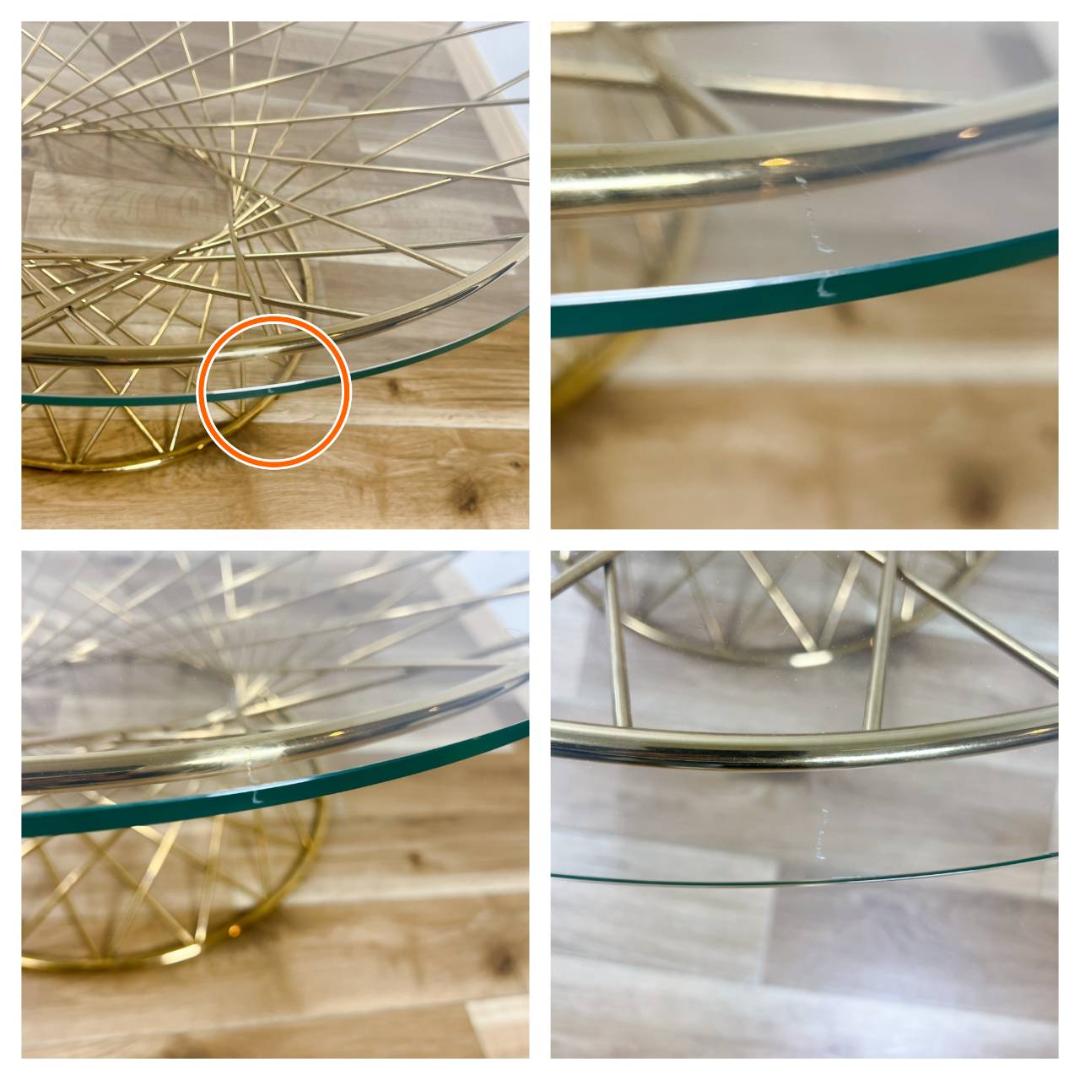 Francfranc フランフラン マーリア コーヒーテーブル ゴールド ガラス