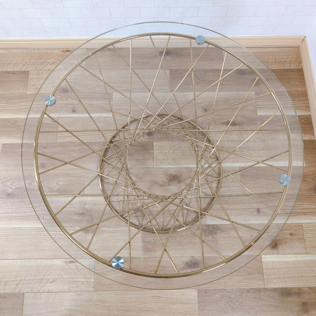 Francfranc フランフラン マーリア コーヒーテーブル ゴールド ガラス