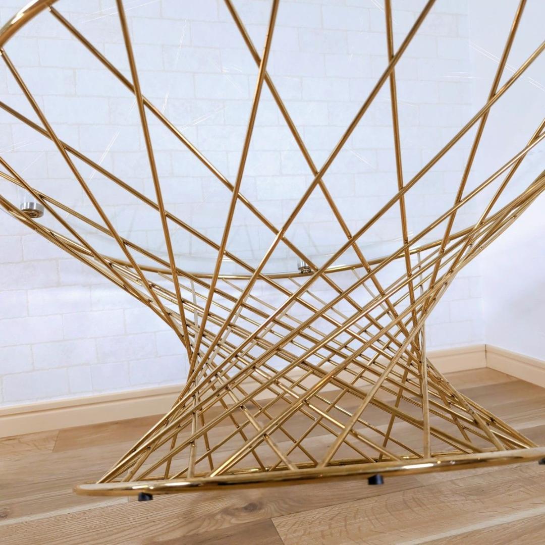 Francfranc フランフラン マーリア コーヒーテーブル ゴールド ガラス