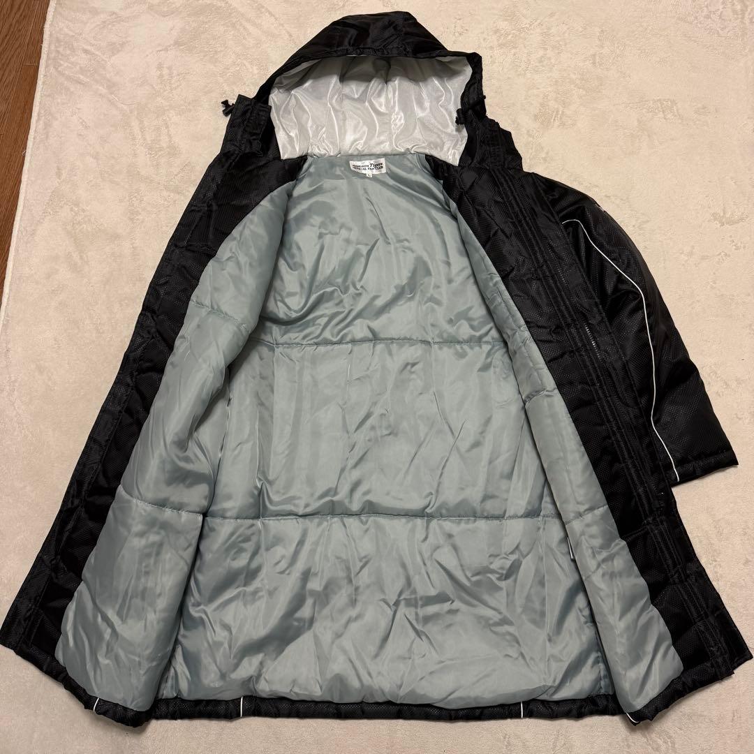 美品　ミズノ　ベンチコート　阪神ダイガースロゴ刺繍　黒　L