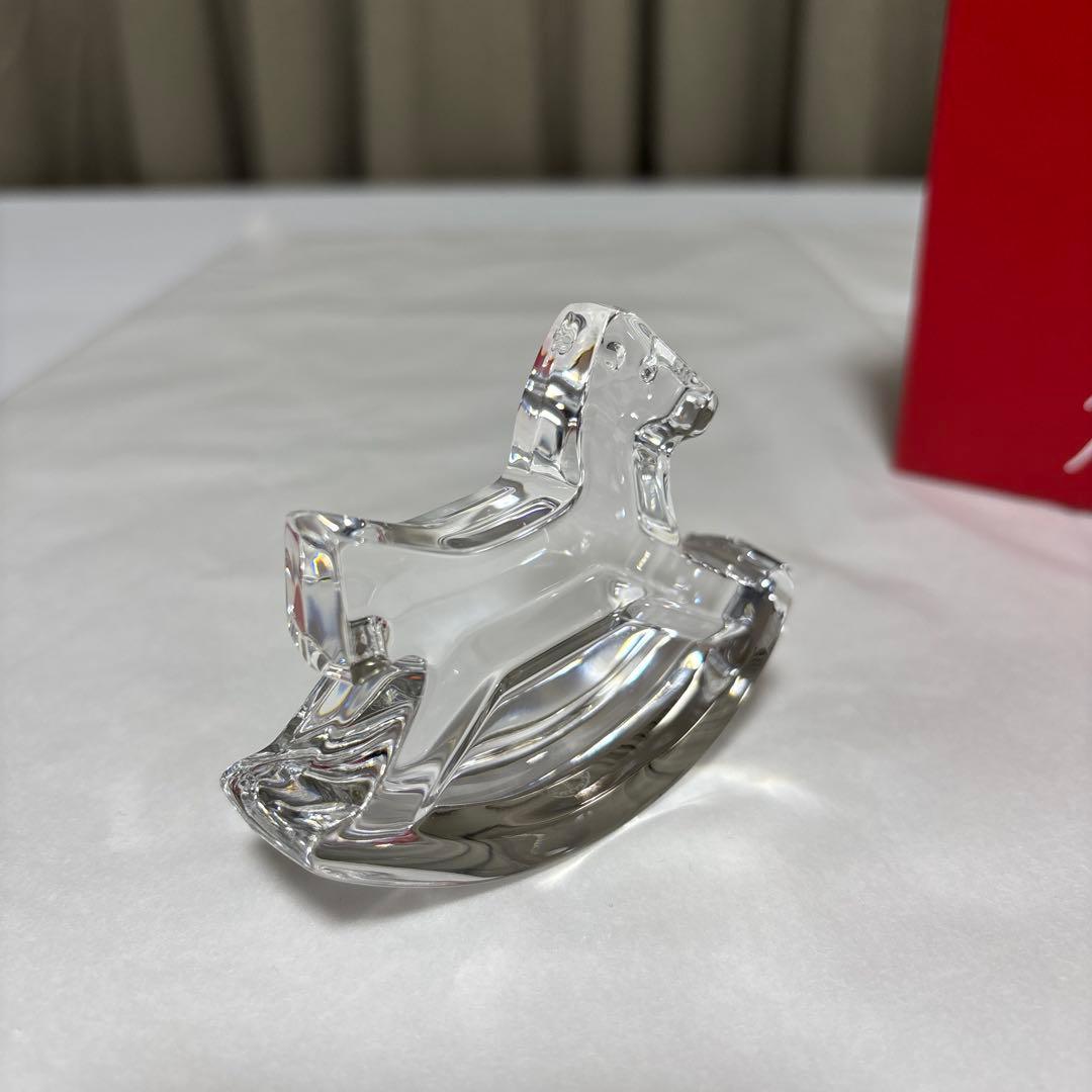 新品未使用品‼️baccarat バカラ置物　ペーパーウエイト　ロッキングホース