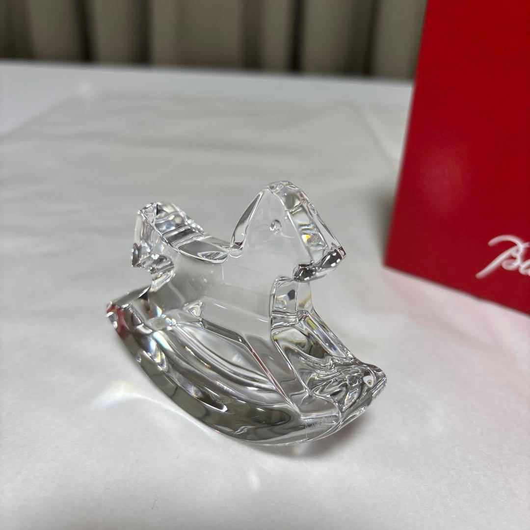 新品未使用品‼️baccarat バカラ置物　ペーパーウエイト　ロッキングホース