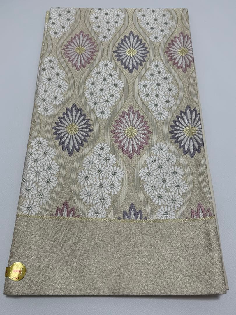 シ*ラ様 【新品未使用】 志都香織物　袋帯　西陣織　未仕立て　正絹　フォーマル